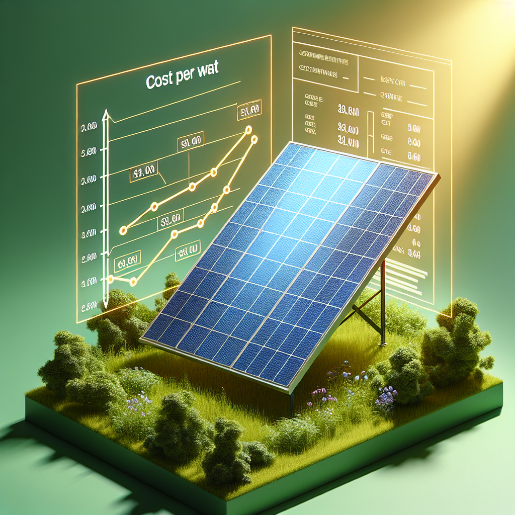 Solar panel cost per watt